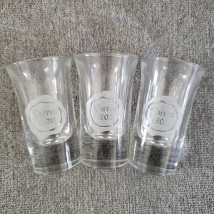 Libbey Jose Cuervo 1800 clear shot glasses set of 3